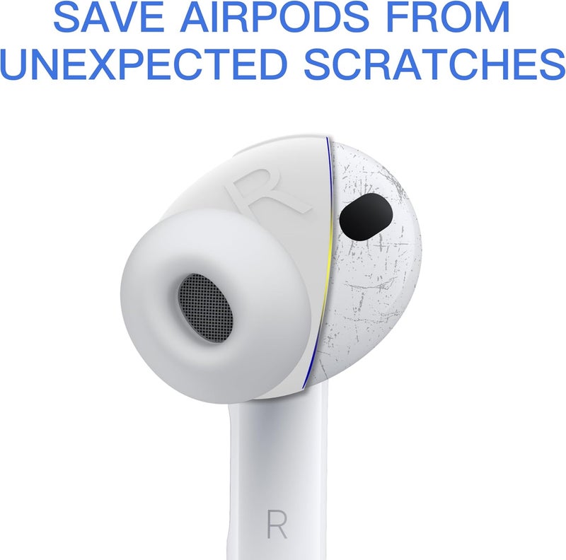 DamonLight [Fit in Case] 3 Pairs Cover for AirPods Pro 3 Anti Scratches Add Grip Sport Ear Tips [US Patent Registered] Compatible with AirPods Pro 3rd Generation 2025 (White) - Image 3